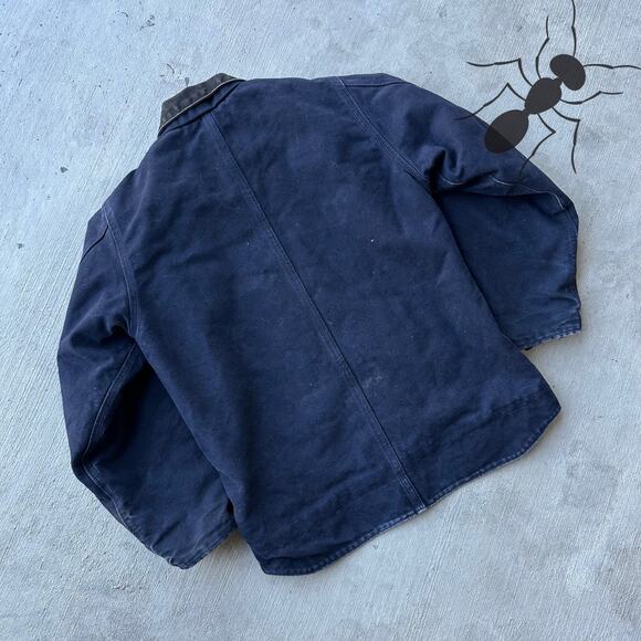 Vintage Y2K Carhartt YOUTH YC61 MDT blue chore work wear jacket - Picture 6 of 8